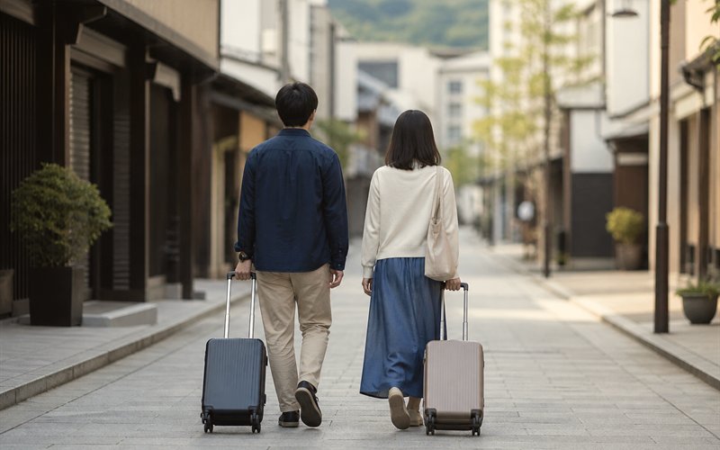 街を歩く旅行者のイメージ